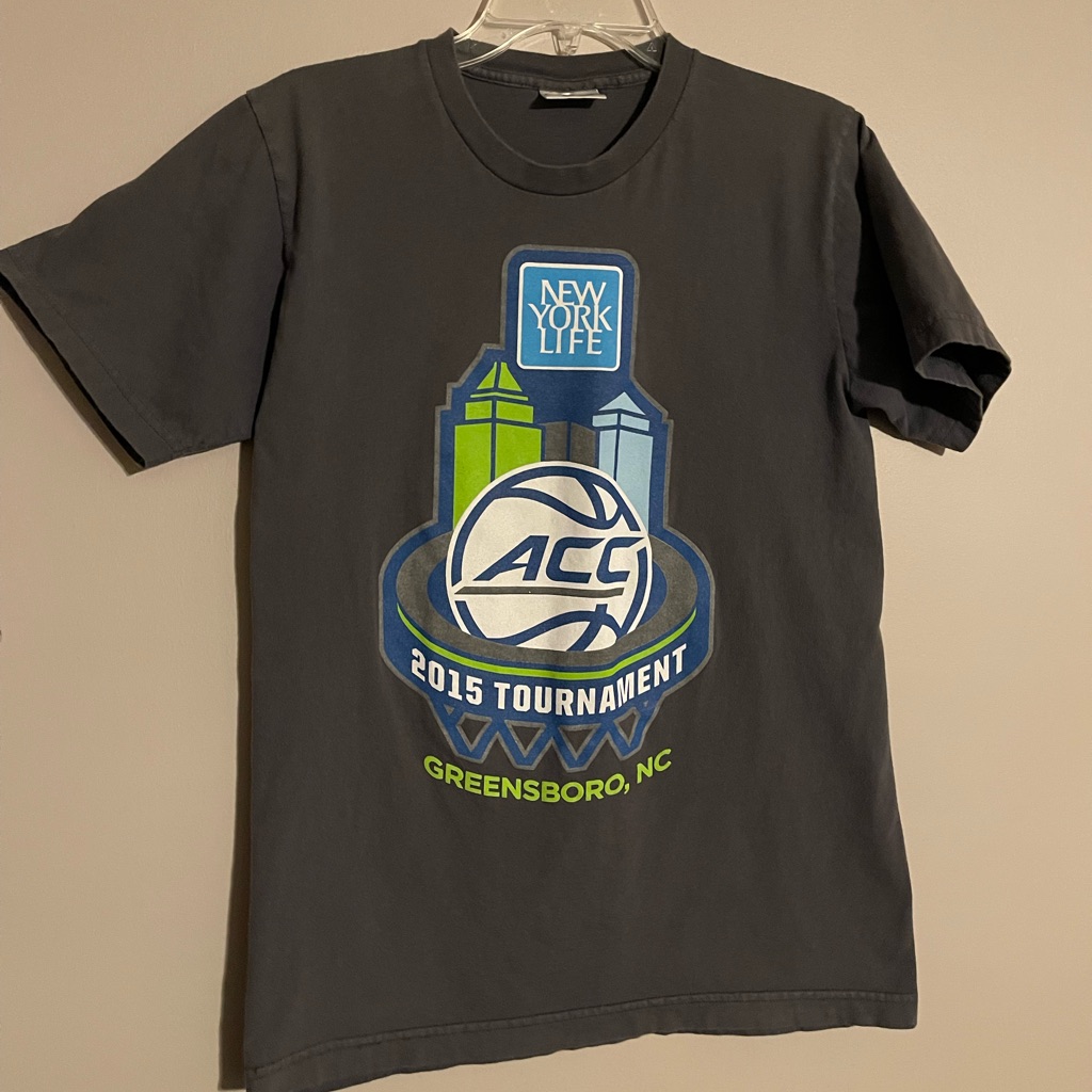 Acc Tournament 2015 Gray Short Sleeve Tee Mens Medium Acc Tournament 2015 Gray Short Sleeve Tee Mens Medium